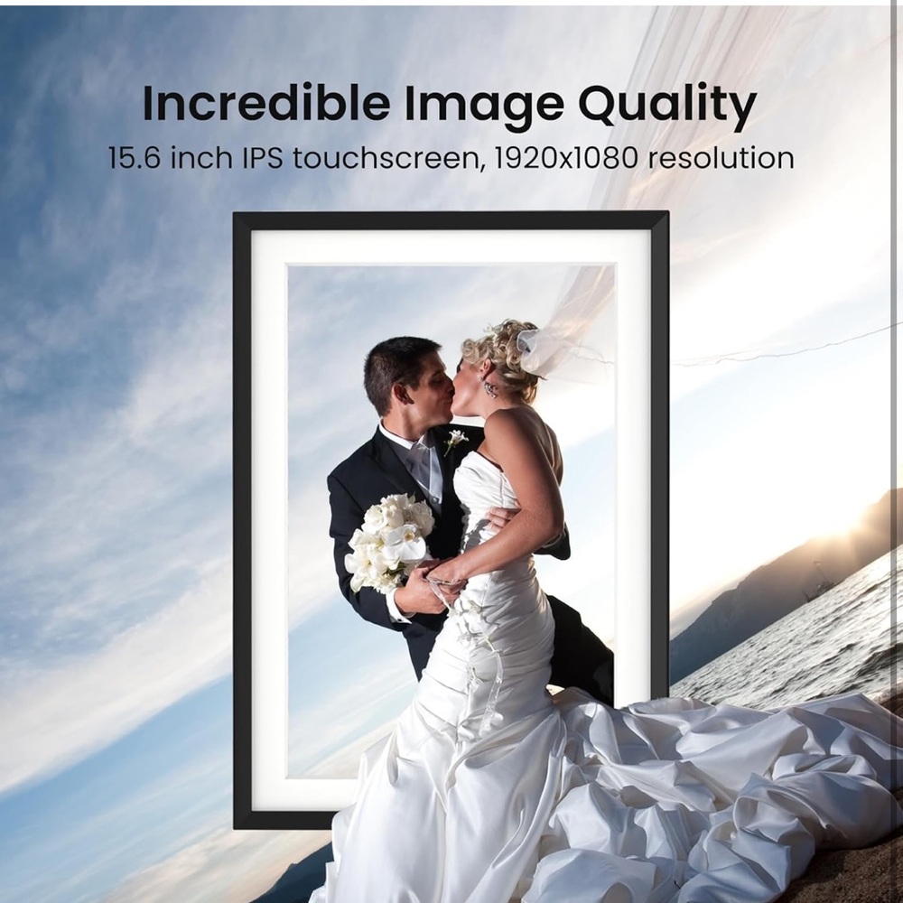 15.6” digital Digital Photo Frame IPS touch screen 64GB - Picture 3 of 6